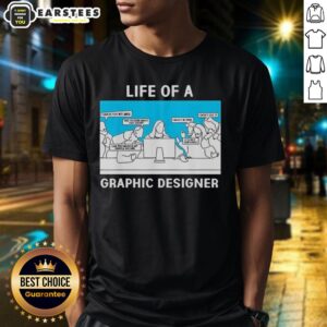 Awesome Life Of A Graphic Designer Creative Professional T-Shirt featuring vibrant design and artistic elements for creatives.