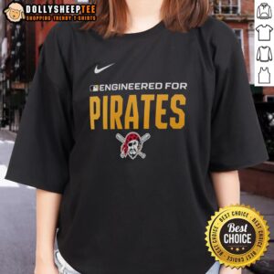 Official engineered for Pittsburgh Pirates ladies tee, featuring team logo and stylish design for female fans.