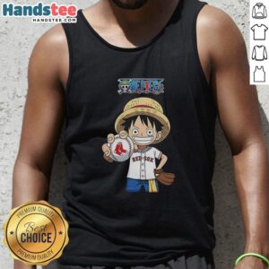 Alt Text: Original One Piece Boston Red Sox 2026 Tank Top featuring team logo and vibrant colors, perfect for fans.