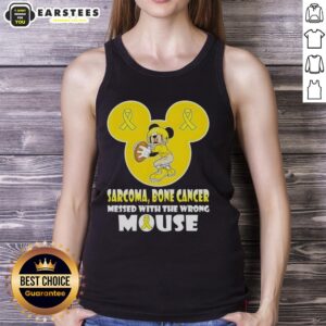 Funny Mickey Sarcoma Bone Cancer Messed With The Wrong Mouse T-Shirt - Image 4