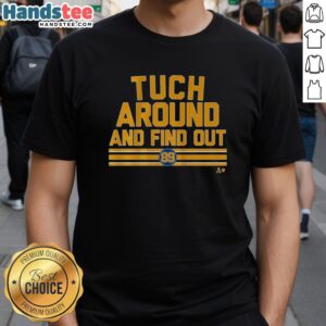 Nice Alex Tuch Around And Find Out T-Shirt featuring bold graphics and a comfortable fit, perfect for hockey fans.