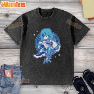 Nice A Wandering Spirit Kingdom Hearts washed t-shirt featuring iconic designs for fans of the popular video game.
