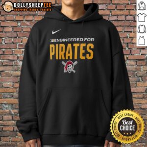 Official Engineered for Pittsburgh Pirates Hoodie featuring team logo and stylish design for fans and sports enthusiasts.