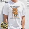 Funny cat t-shirt design: 'In My Mind Im Still 24 But My Back Is 55' with humorous age references and playful graphics.