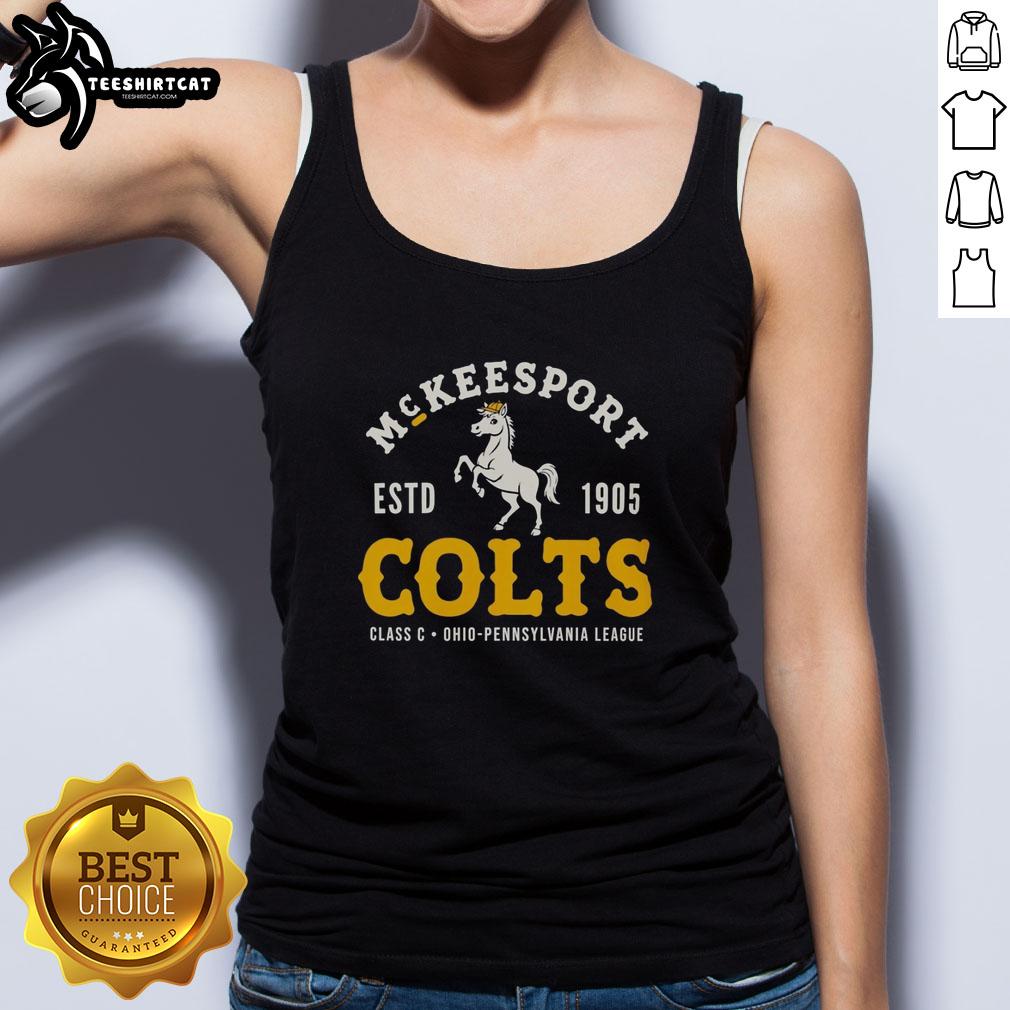 funny-mckeesport-colts-baseball-1905-classic-c-ohio-pennsylvania-league-tank-top Funny McKeesport Colts Baseball 1905 classic tank top design celebrating Ohio Pennsylvania League heritage.