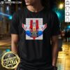 Funny Starscream Cybertron Police Dept mugshot T-Shirt featuring a humorous design of the iconic Transformer character.