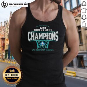Original UNC Wilmington Seahawks Men's Basketball 2026 CAA Conference Tournament Champions Tank Top in vibrant design.