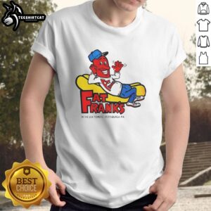 Nice Fat Frank's Hot Dogs Pittsburgh PA T-Shirt featuring a vibrant design celebrating local cuisine and culture.