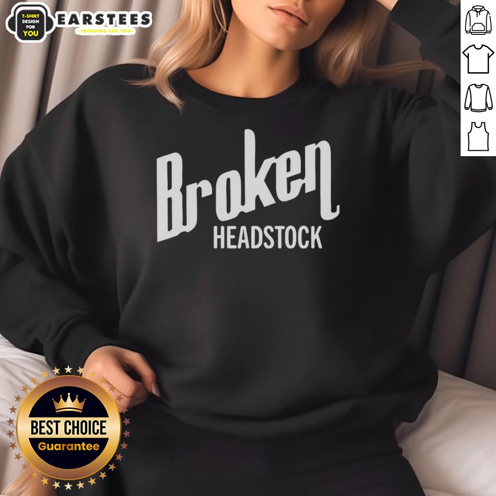 good-broken-headstock-sweatshirt Good Broken Headstock Sweatshirt featuring a unique guitar design, perfect for music lovers and casual wear enthusiasts.