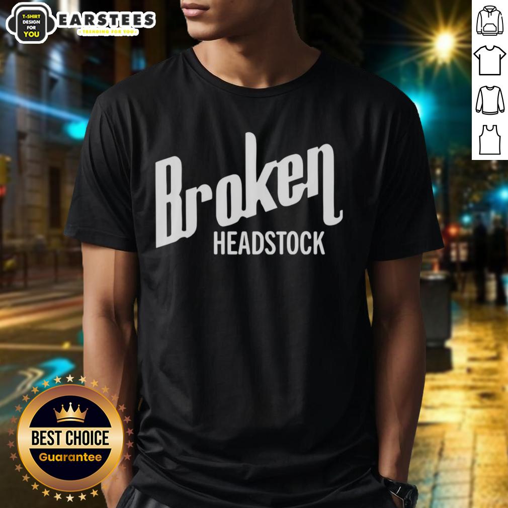good-broken-headstock-t-shirt Good Broken Headstock T-Shirt featuring a unique guitar design, perfect for music lovers and guitar enthusiasts.