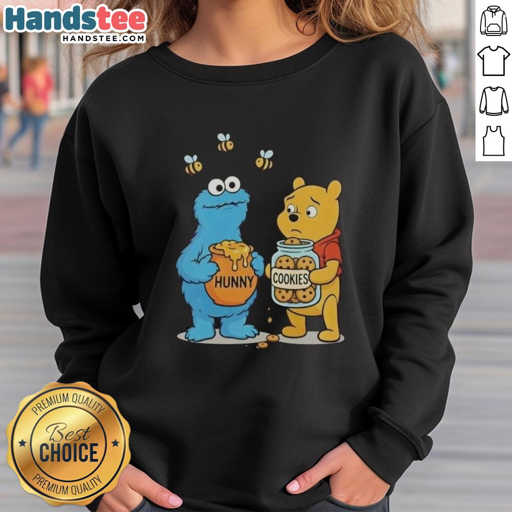 good-character-swap-cookie-and-honey-jar-mashup-sweatshirt Cozy Good Character Swap sweatshirt featuring a cookie and honey jar mashup design for sweet style lovers.