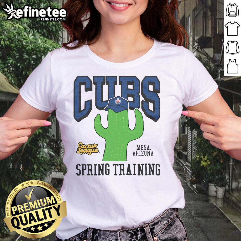 good-chicago-cubs-cactus-league-ladies-tee Chicago Cubs Cactus League ladies tee featuring vibrant team colors and logo, perfect for spring training fans.