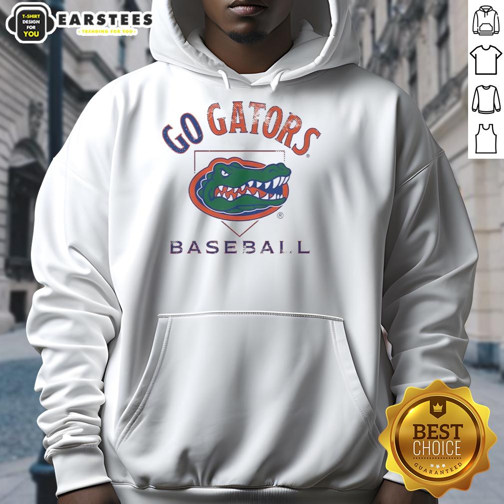 good-florida-gators-baseball-go-gators-hoodie Alt Text: Good Florida Gators baseball hoodie in blue, featuring 'Go Gators' text, perfect for fans and game days.