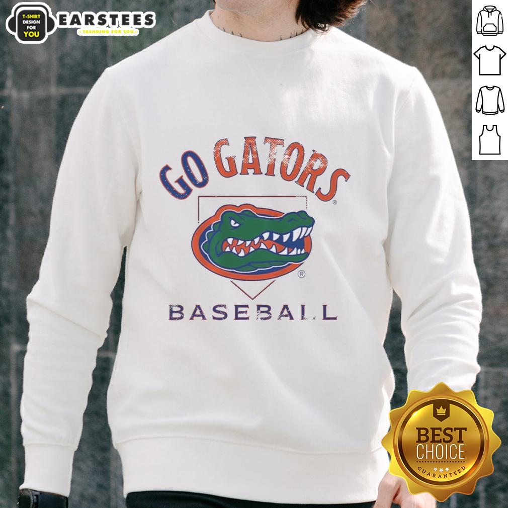 good-florida-gators-baseball-go-gators-sweatshirt Good Florida Gators baseball sweatshirt featuring 'Go Gators' text, perfect for fans supporting their team in style.