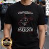 Good I May Live In West Virginia But I'll Always Have The New England Patriots In My DNA T-Shirt design displayed.