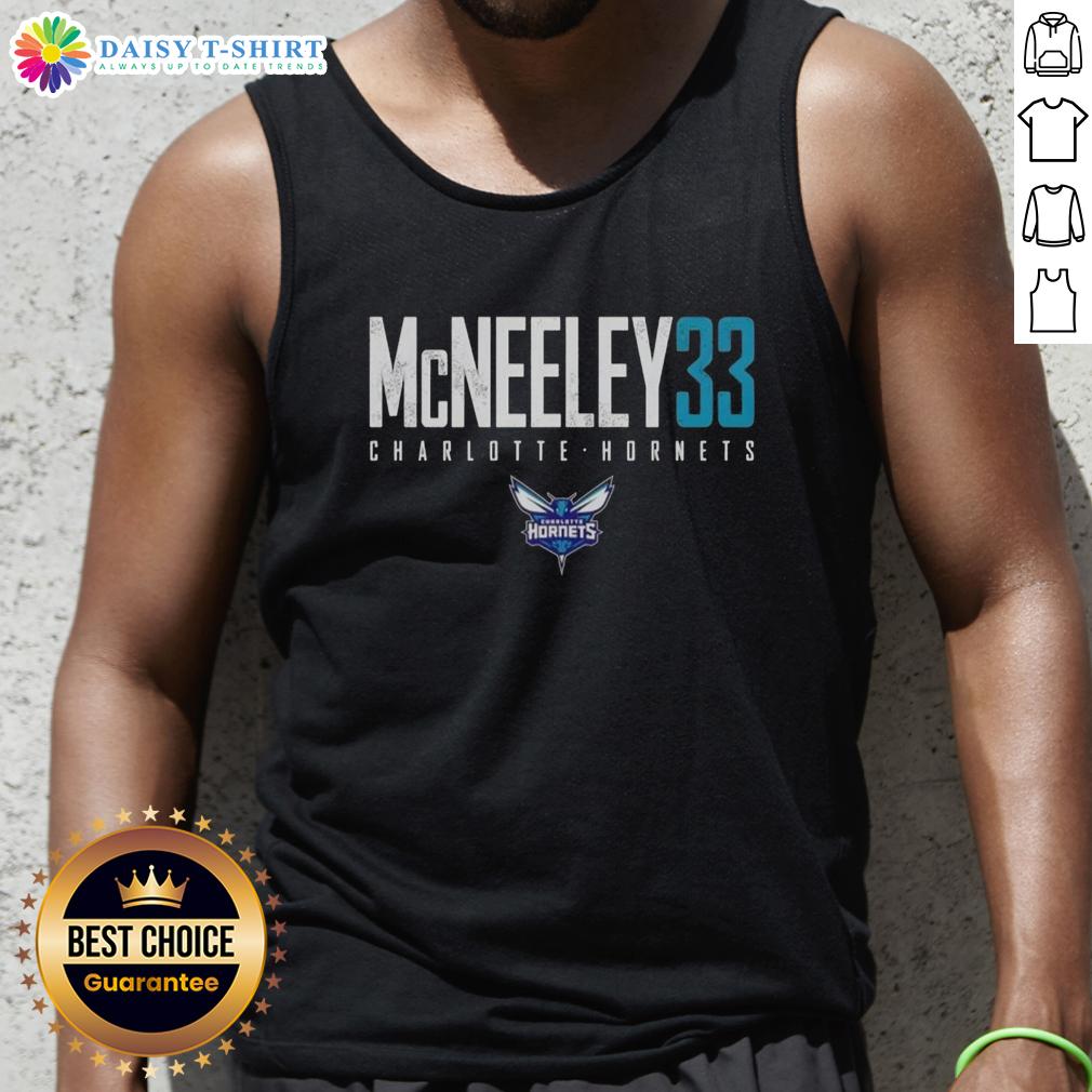 Good Liam Mcneeley 33 Charlotte Hornets Elite Tank Top Alt Text: Good Liam McNeeley wearing a Charlotte Hornets Elite Tank Top, showcasing team spirit and stylish athletic wear.