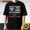 Good Miami Marlins t-shirt featuring grandmas playing bingo with a diamond heart shape design, perfect for baseball fans.