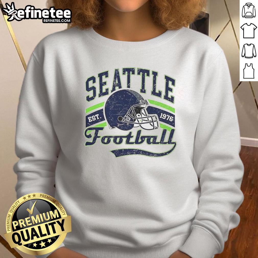 good-seattle-seahawks-super-bowl-lx-helmet-est-1976-retro-sweatshirt Retro Seattle Seahawks Super Bowl LX sweatshirt featuring 1976 helmet design, perfect for fans and collectors.