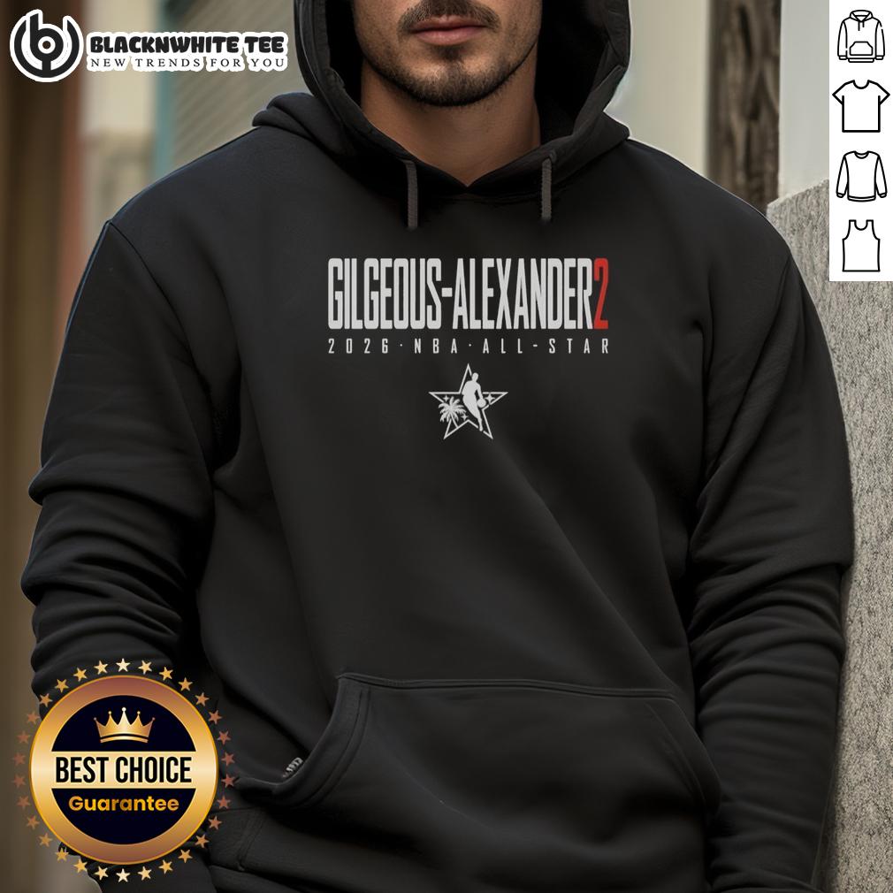 Good Shai Gilgeous-Alexander Oklahoma City Thunder 2026 Nba All-Star Elite Hoodie Shai Gilgeous-Alexander wearing an Oklahoma City Thunder hoodie, showcasing 2026 NBA All-Star elite style.