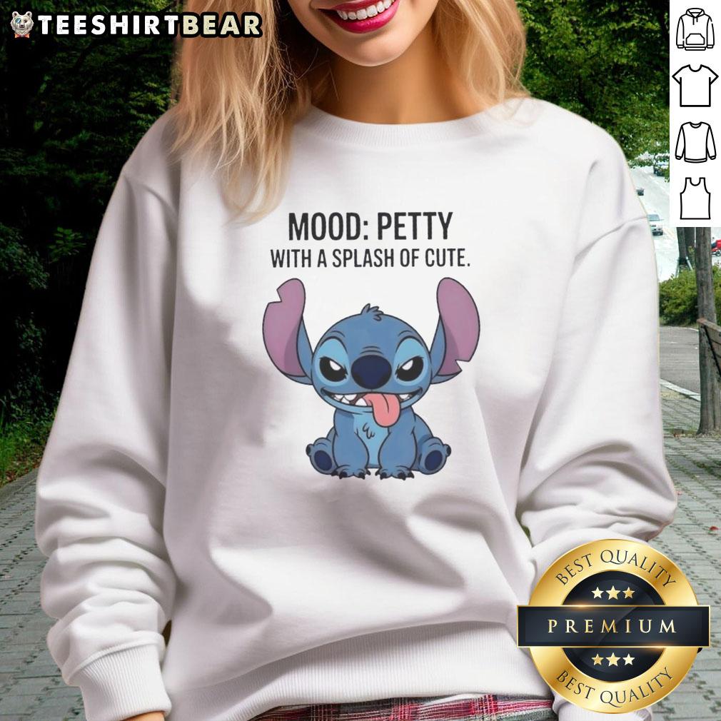 good-stitch-mood-petty-with-a-slash-of-cute-sweatshirt Good Stitch Mood Petty sweatshirt in soft fabric with cute design, perfect for casual outfits and cozy vibes.