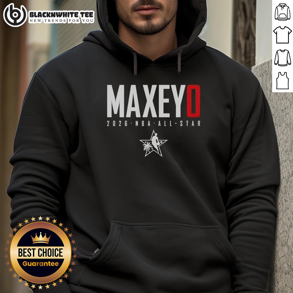 Good Tyrese Maxey Philadelphia 76Ers 2026 Nba All Star Elite Hoodie Tyrese Maxey wearing a Philadelphia 76ers 2026 NBA All-Star elite hoodie, showcasing team spirit and style.