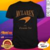 Alt Text: Good Vintage Style F1 McLaren Racing T-Shirt featuring retro design and iconic logo in vibrant colors.