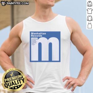 Good Manhattan Records tank top featuring hip hop and rap designs, available in Shibuya, Tokyo.