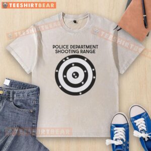Nice Police Department Shooting Range washed t-shirt showcasing a stylish design for law enforcement enthusiasts.