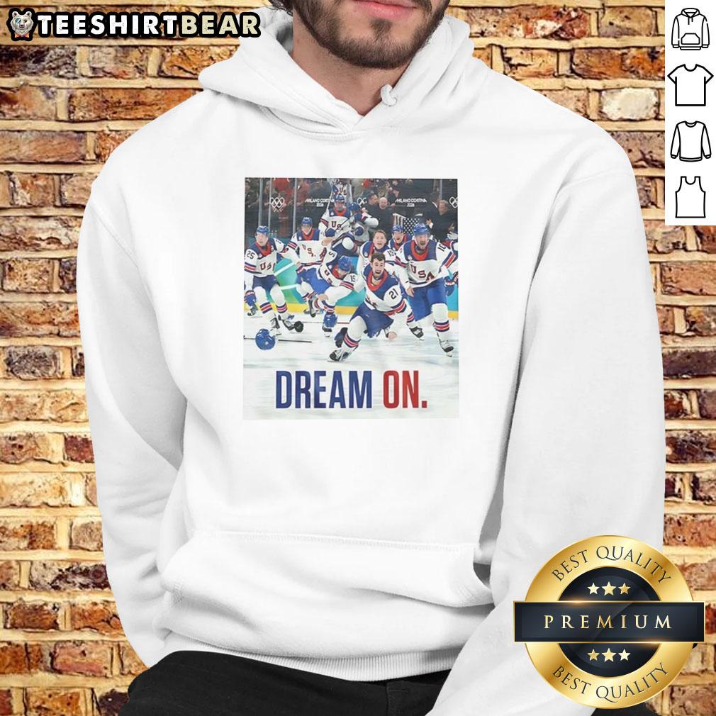 hot-dream-on-team-usa-mens-ice-hockey-2026-winter-olympic-champions-moment-hoodie Team USA Men's Ice Hockey 2026 Winter Olympic Champions Moment Hoodie showcasing vibrant design and team spirit.