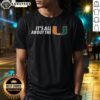 Alt Text: Hot Miami Hurricanes NCAA Football It's All About The U logo t-shirt, featuring vibrant colors and team branding.