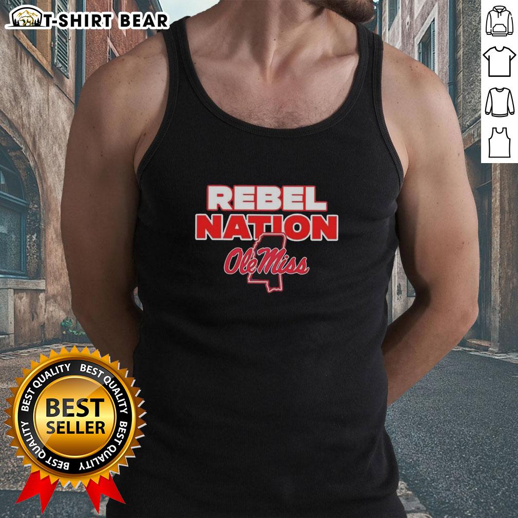Hot Ole Miss Rebel Nations Mississippi Outline Tank Top Hot Ole Miss Rebel Nations Mississippi Outline Tank Top featuring stylish design for passionate Ole Miss fans.