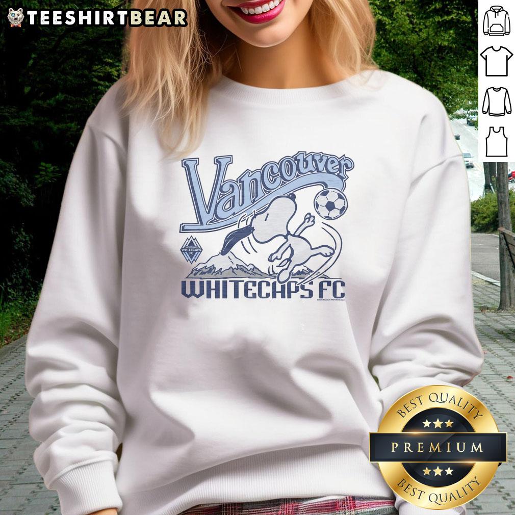 hot-peanuts-snoopy-x-vancouver-whitecaps-fc-sweatshirt Hot Peanuts Snoopy X Vancouver Whitecaps FC sweatshirt featuring vibrant graphics and cozy design for fans.