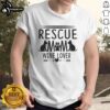 Hot Rescue Mom Wine Lover T-Shirt featuring a cute rescue dog design, perfect for dog lovers and wine enthusiasts.