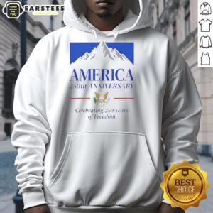 Good America 250th Anniversary Mountain Beer hoodie celebrating 250 years of freedom with a vibrant design.