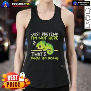 Premium Chameleon Not Here Tank Top in vibrant colors, perfect for casual summer wear and stylish outfit layering.