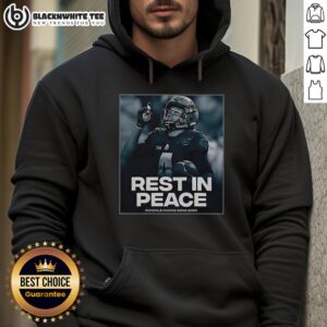 Good Rondale Moore Rest In Peace 20002026 hoodie featuring a tribute design for the late athlete.