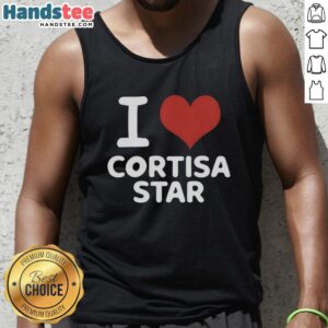 Good I Love Cortisa Star Rap Lovers Tank Top for stylish fans of hip-hop fashion and music culture.