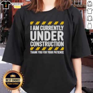 Top Under Construction Post Surgery Gag Get Well Soon Ladies Tee featuring a playful design for post-surgery recovery.