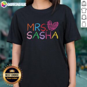 Alt Text: Original Mrs. Sasha Personalized Teacher You Are Special Ladies Tee featuring a unique design for educators.
