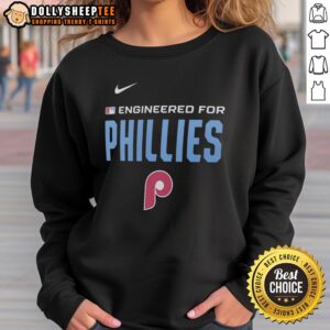 Official Philadelphia Phillies MLB logo sweatshirt featuring team colors and design, perfect for fans and casual wear.