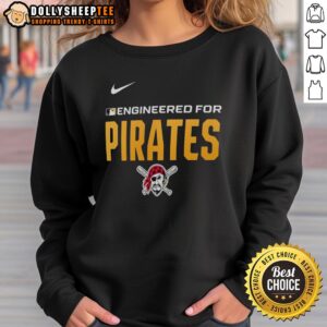 Official Engineered for Pittsburgh Pirates Sweatshirt featuring team colors and logo, perfect for fans and casual wear.