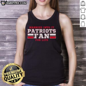 Awesome Married Into It Patriots Fan Tank Top for Life, perfect for showing team spirit on game day.
