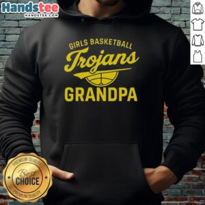 Official Girls Basketball Trojans Grandpa T-Shirt - Image 2