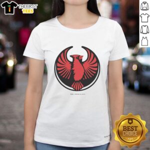 Premium Rebel Northern Cardinal Alliance Ladies Tee featuring a stylish cardinal design in vibrant colors for women.