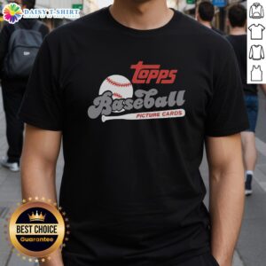 Good Topps Baseball Picture Cards Retro Raglan T-Shirt featuring vintage baseball graphics and a stylish design.