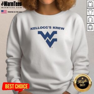 Alt Text: Awesome Rich Rodriguez Kelloggs Krew sweatshirt featuring vibrant colors and a stylish design, perfect for fans.