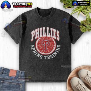 Alt Text: Good Philadelphia Phillies Spring Training Grapefruit Washed T-Shirt in vibrant colors, perfect for baseball fans.