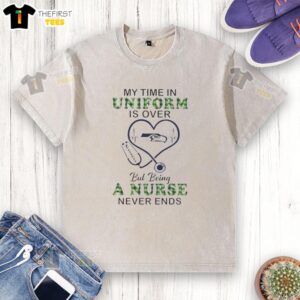 Good Stethoscope Heart Seattle Seahawks T-Shirt celebrating nursing career after uniform, perfect for passionate nurses.