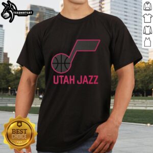 Premium Utah Jazz Highlight Reel T-Shirt showcasing vibrant team graphics and comfortable fabric for fans and collectors.