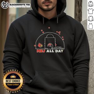 Top Mikel Brown Jr. rookie Louisville Cardinals MBJ All Day hoodie featuring vibrant team colors and logo.